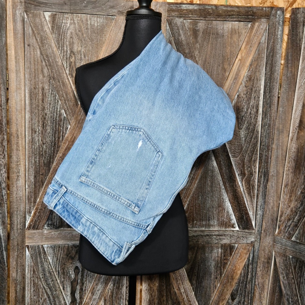 Madewell High‎ Rise Curvy Cheeky Slim Bootcut Jeans Light Wash Distressed 22W